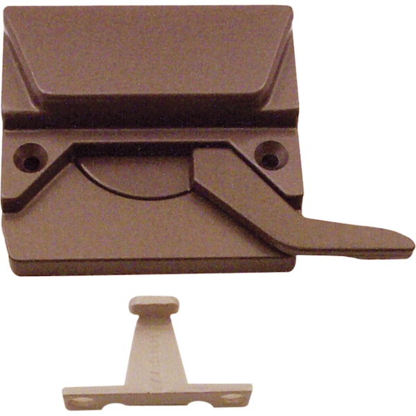 Bronze Left-Hand Casement Window Low-Profile Sash Lock Single Pack